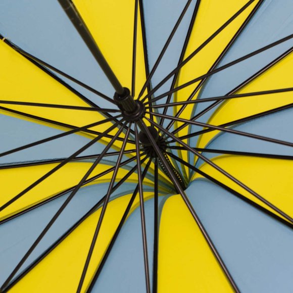 Nola Fabiola Blue and Yellow Parasol - Picture 8 of 11